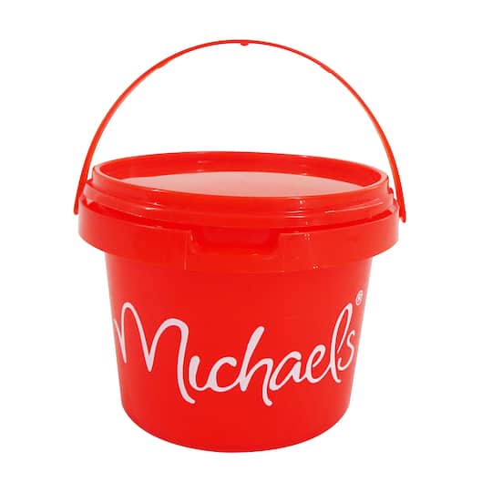 10oz. Red Bucket with Lid by Craft Smart®